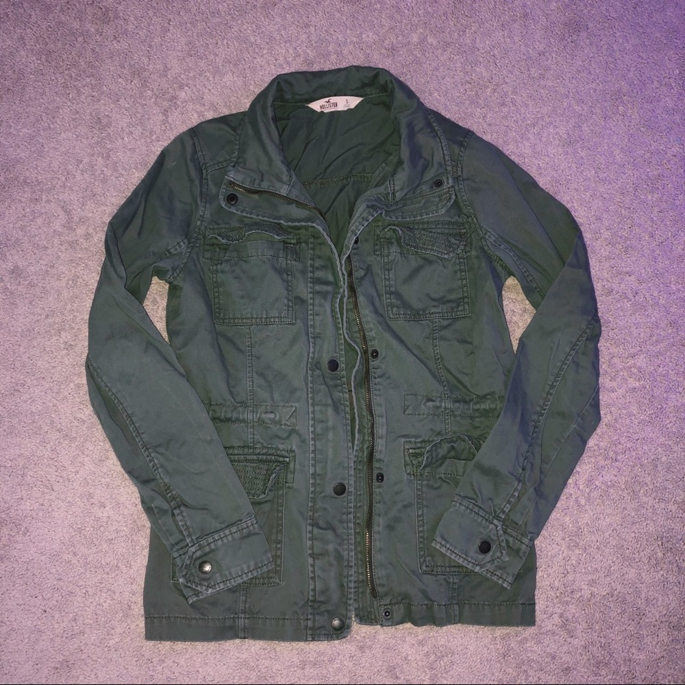 Hollister Green Army Jacket